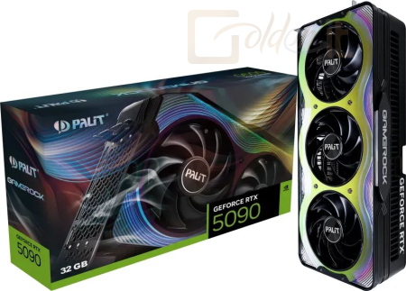 Videókártya Palit GeForce RTX5090 32GB DDR7 GameRock - NE75090019R5-GB2020G