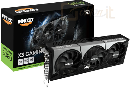 Videókártya Inno3D GeForce RTX5080 16GB GDDR7 X3 Gaming OC - G50803-16D7X-17603930