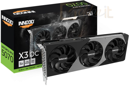 Videókártya Inno3D GeForce RTX5070 12GB GDDR7 X3 OC - N50703-12D7X-195064L
