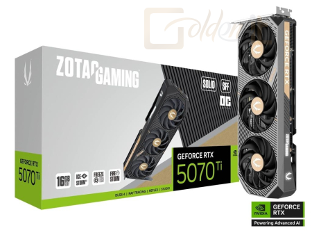 Videókártya Zotac RTX5070 TI 16GB DDR7 Solid SFF OC - ZT-B50710J3-10P