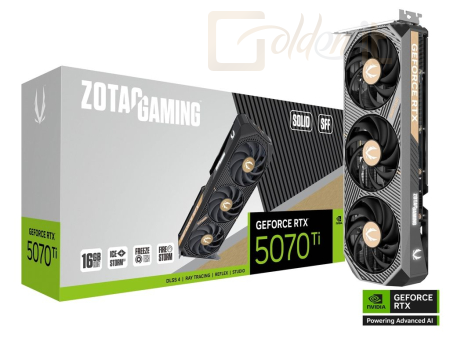 Videókártya Zotac RTX5070 TI 16GB GDDR7 Gaming Solid SFF - ZT-B50710D3-10P