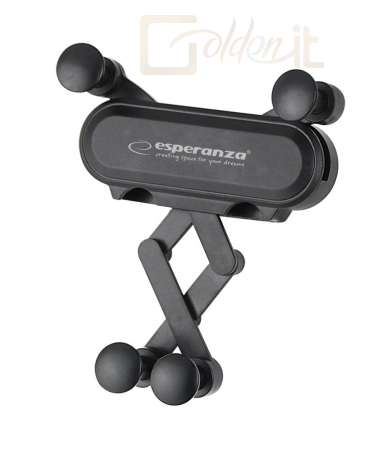 Okostelefon kiegészítő Esperanza EMH143 Force Car Air vent holder Black - EMH143