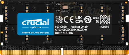 RAM - Notebook Crucial 64GB DDR5 5600MHz SODIMM - CT64G56C46S5