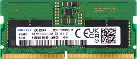 RAM - Notebook Samsung 8GB DDR5 5600MHz SODIMM - M425R1GB4BB0-CWM