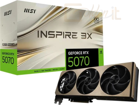 Videókártya Msi RTX5070 INSPIRE 3X OC 12G - V532-006R