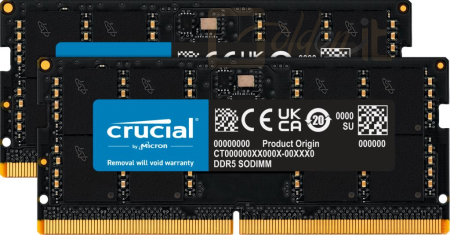 RAM - Notebook Crucial 128GB DDR5 5600MHz Kit(2x64GB) SODIMM - CT2K64G56C46S5