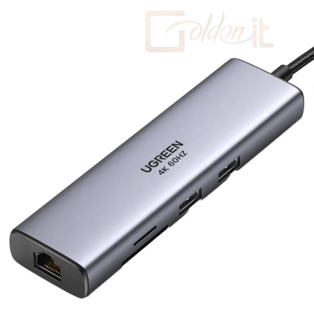 Notebook kiegészitők UGREEN USB-C Docking Station Grey - UGREEN90568