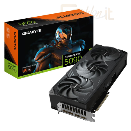 Videókártya Gigabyte RTX5090 WINDFORCE OC 32G - GV-N5090WF3OC-32GD