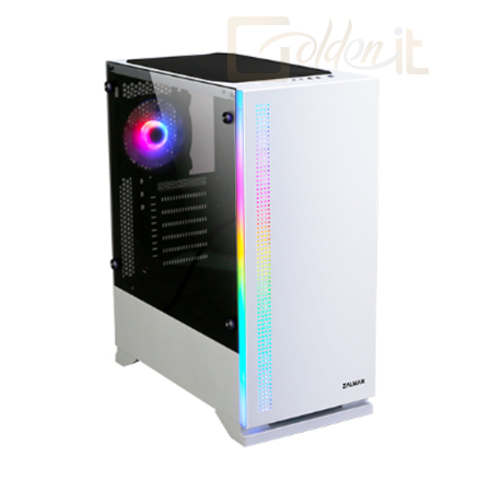 Ház - Zalman S5 fehér ablakos ATX ház