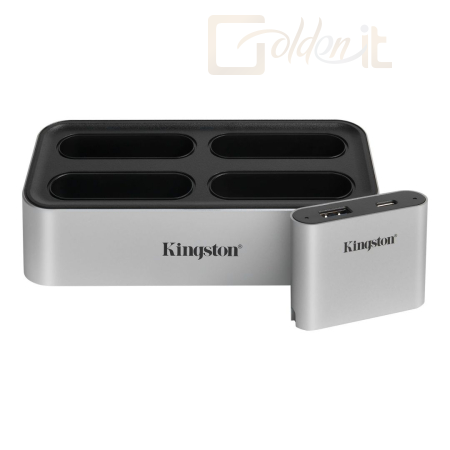 Notebook kiegészitők Kingston Workflow USB 3.2 Dock and USB miniHub Silver - WFS-U