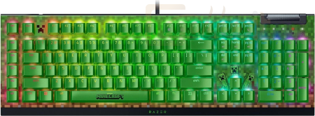 Billentyűzet Razer BlackWidow V4 X Green Switch Mechanical Gaming Keyboard Minecraft Edition US - RZ03-04704100-R3M1