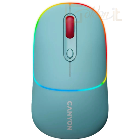 Egér Canyon MW-22 Dual Band RGB Wireless Mouse Dark Cyan - CNS-CMSW22DC