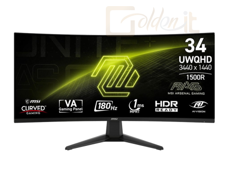 Monitor Msi MAG 346CQ LED Curved - 9S6-3DD71M-001