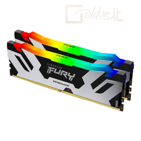 RAM Kingston 64GB DDR5 6400MHz Kit(2x32GB) Fury Renegade RGB Black/Silver - KF564C32RSAK2-64