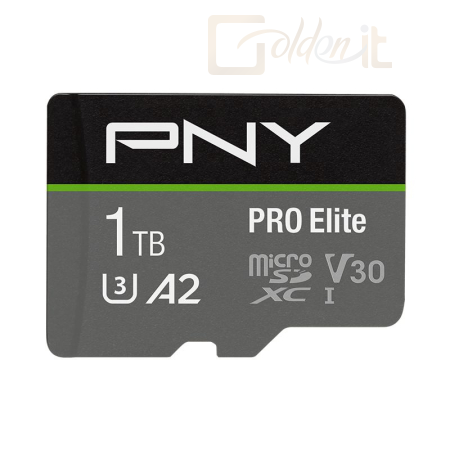 USB Ram Drive PNY 1TB microSDXC Pro Elite Class 10 U3 V30 A2 + adapterrel - P-SDU1TBV32100PRO-GE