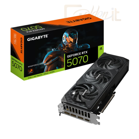 Videókártya Gigabyte RTX5070 WINDFORCE SFF 12G - GV-N5070WF3-12GD