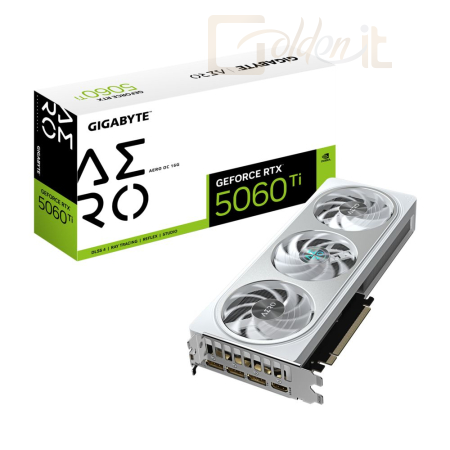 Videókártya Gigabyte RTX5060 TI AERO OC 16G - GV-N506TAERO OC-16GD