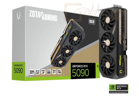 Videókártya Zotac GeForce RTX5090 32GB DDR7 Solid - ZT-B50900D-10P