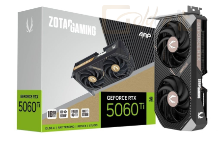 Videókártya Zotac GeForce RTX5060 Ti 16GB DDR7 AMP - ZT-B50620F-10M