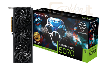 Videókártya Gainward GeForce RTX5070 12GB DDR7 Python III OC - NE75070S19K9-GB2050T
