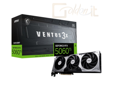 Videókártya Msi RTX5060 TI 16G VENTUS 3X OC - RTX 5060 TI 16G VENTUS 3X OC