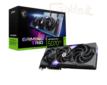 Videókártya Msi RTX5070 TI 16G GAMING TRIO OC - RTX 5070 TI 16G GAMING TRIO OC
