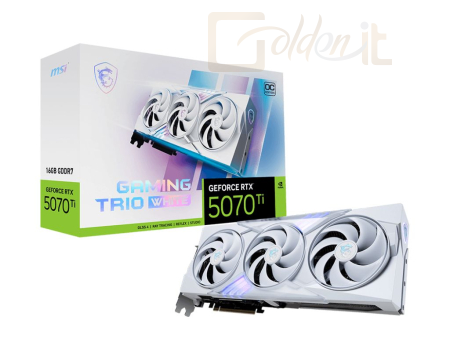 Videókártya Msi RTX5070 TI 16G GAMING TRIO OC WHITE - V531-057R