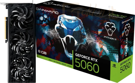 Videókártya Gainward GeForce RTX5060 8GB DDR7 Python III - NE75060019P1-GB2063T