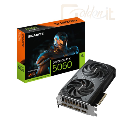 Videókártya Gigabyte RTX5060 WINDFORCE OC 8G - GV-N5060WF2OC-8GD