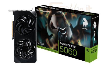 Videókártya Gainward GeForce RTX5060 8GB DDR7 Ghost - NE75060019P1-GB2063B