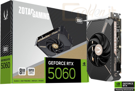 Videókártya Zotac GeForce RTX5060 8GB DDR7 Solo - ZT-B50600G-10L