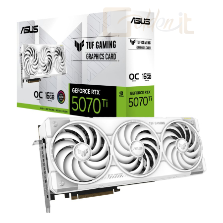 Videókártya Asus TUF-RTX5070TI-O16G-WHITE-GAMING - TUF-RTX5070TI-O16G-WHITE-GAMING