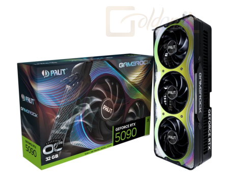 Videókártya Palit GeForce RTX5090 32GB DDR7 GameRock OC - NE75090S19R5-GB2020G