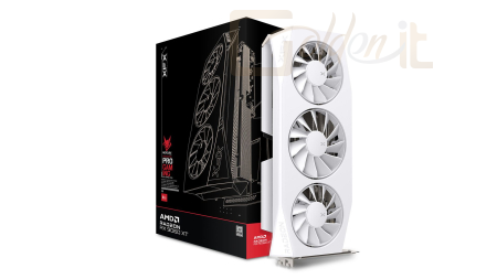 Videókártya XFX RX9060 XT 16GB DDR6 Mercury Gaming Edition White OC - RX-96TMERCW9