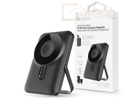 Powerbank vésztöltők Devia ST112162 Extreme Speed Magnetic 10000mAh PowerBank Grey - ST112162