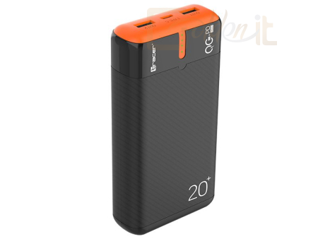 Powerbank vésztöltők Tracer EnerGen 20000mAh PowerBank Black/Orange - TRABAT47516