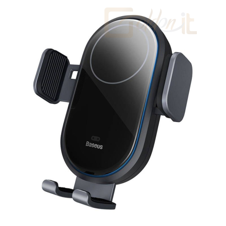 Okostelefon kiegészítő Baseus LightChaser autós telefontartó induktív töltővel Black - C40355900121-00