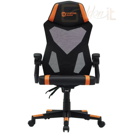 Gamer szék Canyon Flow Gaming Charir Mesh Black/Orange - CNE-MCH01