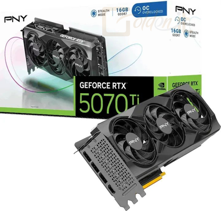 Videókártya PNY GeForce RTX 5070 Ti Triple Fan OC - VCG5070T16TFXPB1-O