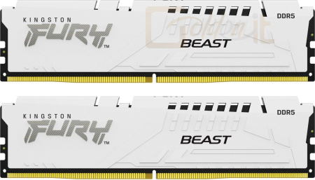 RAM Kingston 64GB DDR5 6400MHz Kit(2x32GB) Fury Beast White - KF564C32BWK2-64