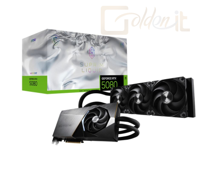 Videókártya Msi RTX5080 16G SUPRIM LIQUID SOC - RTX 5080 16G SUPRIM LIQUID SOC