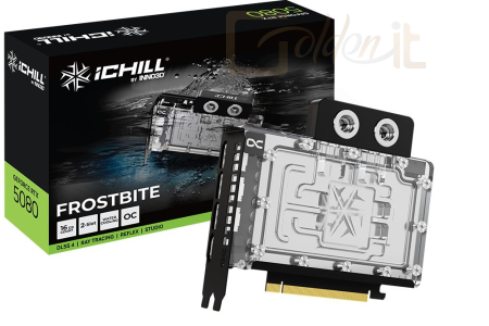 Videókártya Inno3D GeForce RTX5080 16GB GDDR7 iChill Frostbite - C50803-16D7X-1760FB