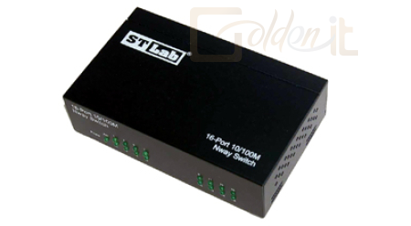 Hálózati eszközök ST Lab N-161 16 port Switch 10/100Mbps UTP - N-161