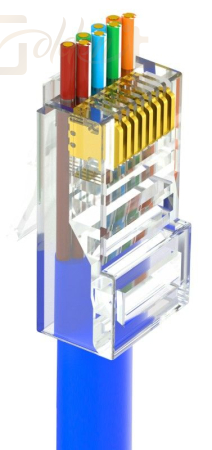 Hálózati eszközök Nestron UTP RJ45 csatlakozó; Cat6; átfűzhető; fali és patch kábelekhez; 100 db/csomag - NPN-RJ45-1C6PTU-PC100