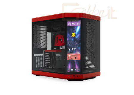 Ház HYTE Y70 Touch Infinite Tempered Glass Black/Red - CS-HYTE-Y70TTI-RB