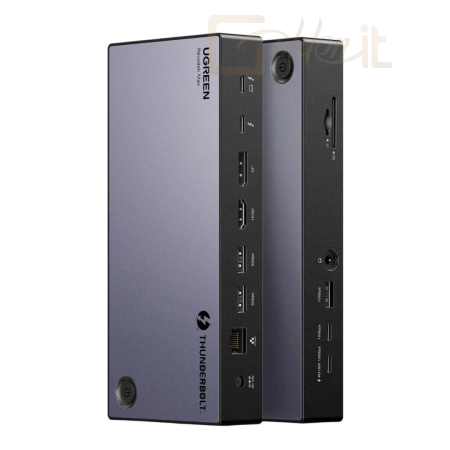 Notebook kiegészitők UGREEN Revodok Max 313 Thunderbolt 4 Dock, 13-in-1 40Gbps Docking Station Grey - 25085EU