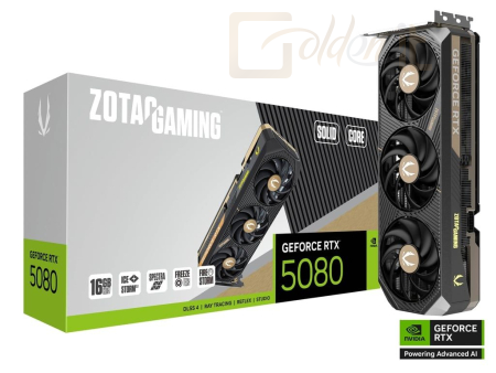Videókártya Zotac GeForce RTX5080 16GB DDR7 Solid Core - ZT-B50800D2-10P