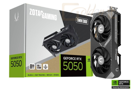 Videókártya Zotac GeForce RTX5050 8GB DDR6 Twin Edge - ZT-B50500E-10M
