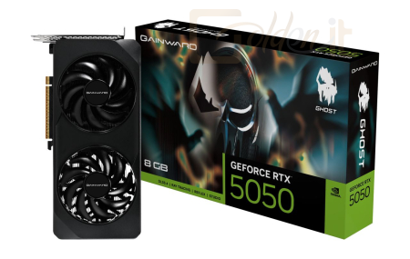 Videókártya Gainward GeForce RTX5050 8GB DDR6 Ghost - NE65050019P1-GB2070B