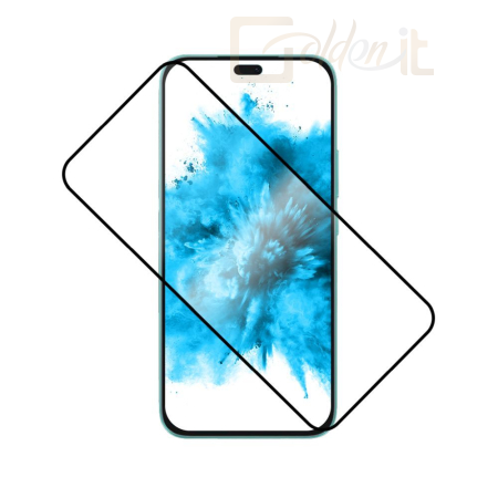 Okostelefon kiegészítő FIXED teljes képernyőt védő edzett üveg Honor 400 Lite készülékhez, fekete - FIXGFA-1559-BK